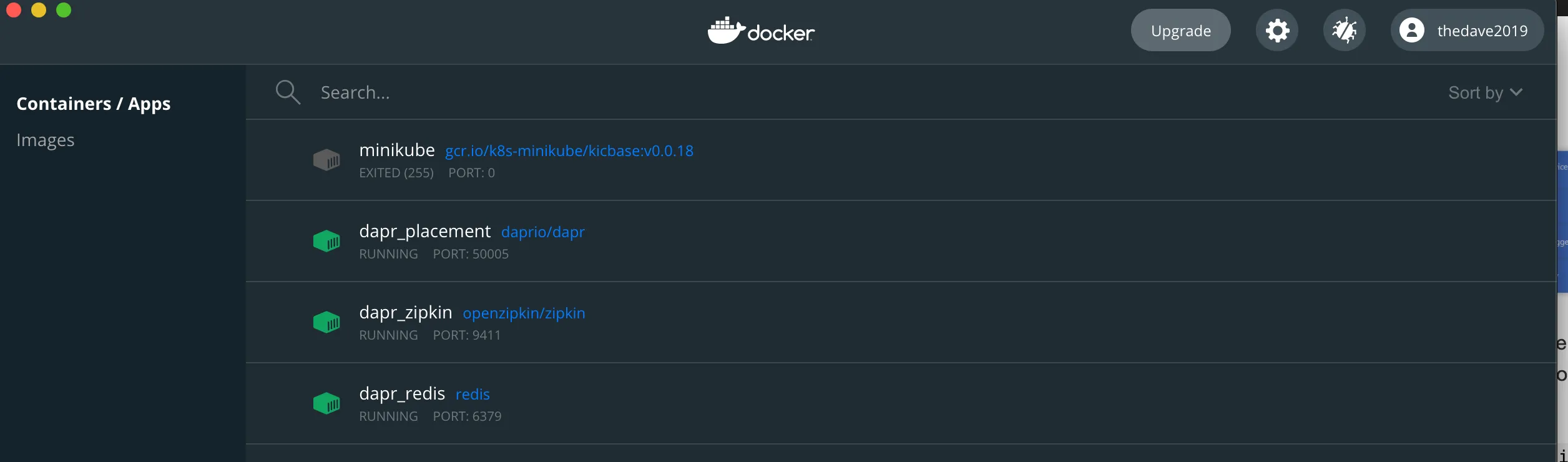 docker setup